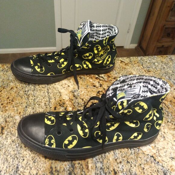 Rare Converse Chuck All Star Batman Gotham City Black Shoes Sz 11M/13W 140151F main image 13